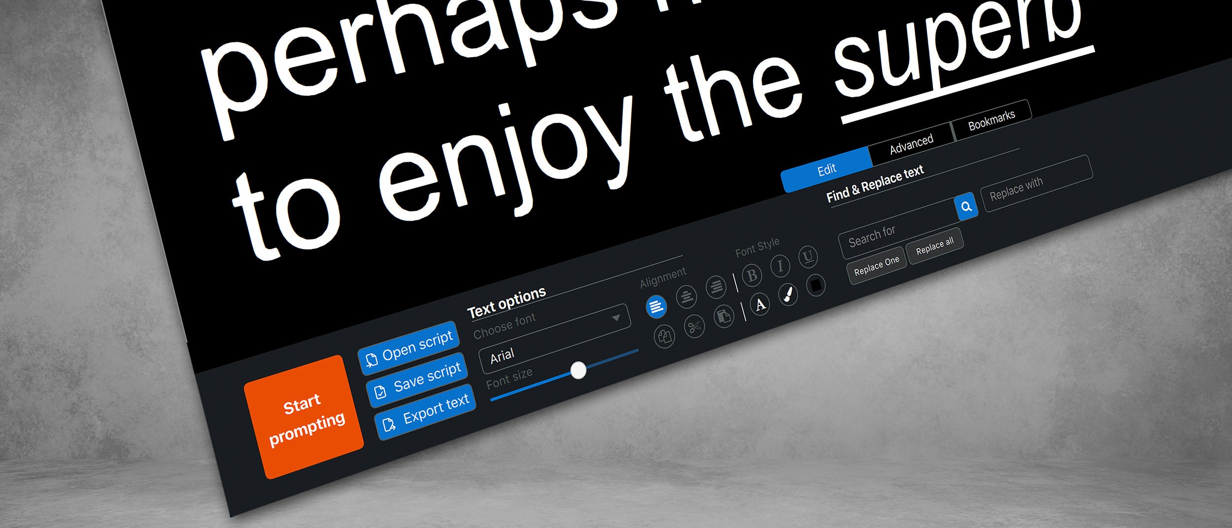 ZeeCue V1 teleprompter software PC/Mac PrimeLight Design